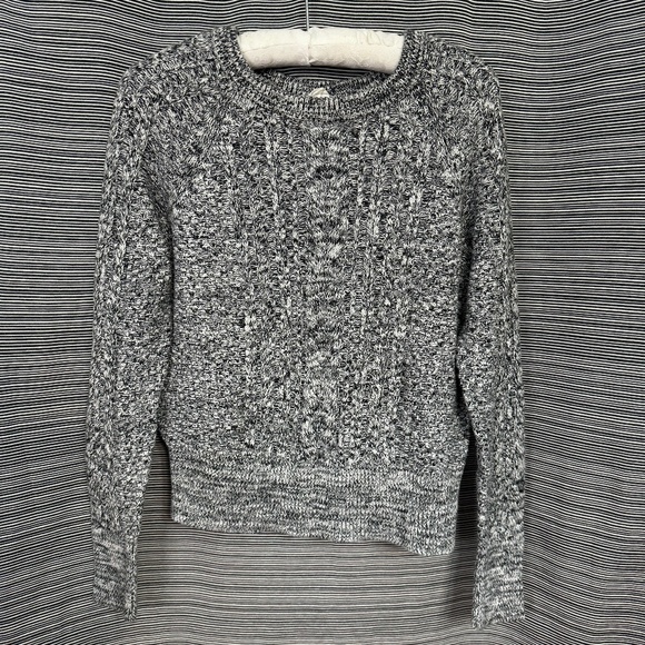 GAP Cotton Raglan Sleeve Crew Neck Black/White Size Medium - Picture 1 of 9